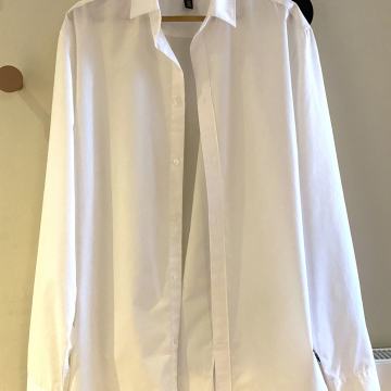 Srajca, moška bela - dolgi rokavi, XL