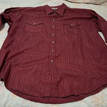 Srajca z dolgimi rokavi, temno rdeča, Ely Cattleman, XXL