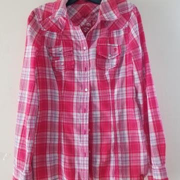 EDC RDEČA BOMBAŽNA KARO SRAJCA 38/40 MPC 59,90€