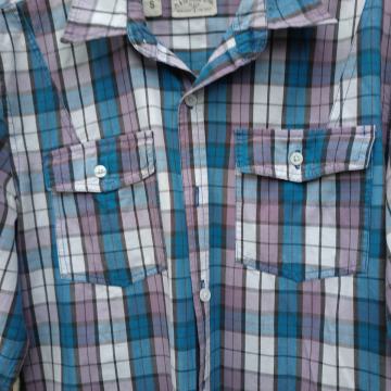 PLACO CASUL MODRO VIJOLČNA KARO SRAJCA