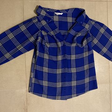 SRAJCA HM kraljeva modra/črte zapeljiv moden kroj, dolgi rokavi vel. S