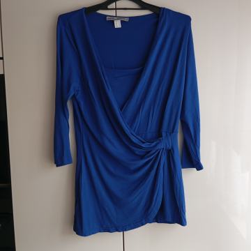 ASHLEY BROOKS MODRA VISKOZNA TUNIKA 40/42