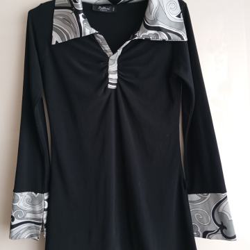 BELLANI ČRNO SREBRNA TUNIKA 38