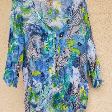 CANDA NOVA ZELENO MODRA TUNIKA 38/40