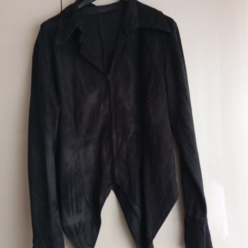 NOVA ČRNA  VELVET ASIMETRIČNA TUNIKA M/L