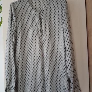 ESPRIT ČRNO SIVA VISKOZNA TUNIKA 36/38