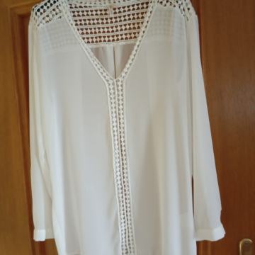 JACKY LUXURY BELA TUNIKA S ČIPKO S/M/L