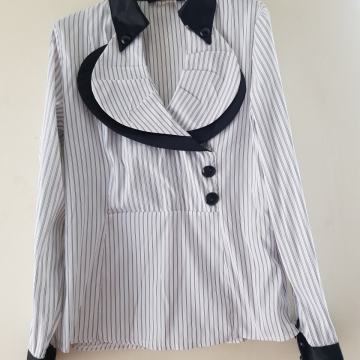 KULA NOVA BELO ČRTASTA ELEGANTNA TUNIKA 40/42