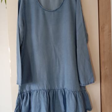 MANGO MODRA JEANS TUNIKA S/M