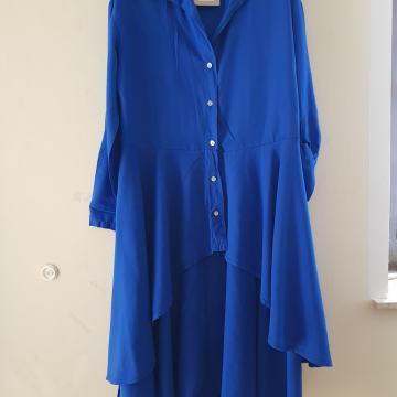 NOVA MODRA MAXI TUNIKA Z ETIKETO 40/42