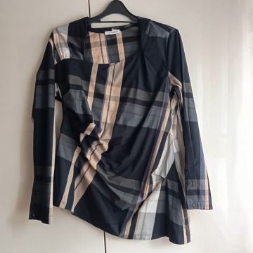 NARA CAMICIE ČRNO KARO TUNIKA 44