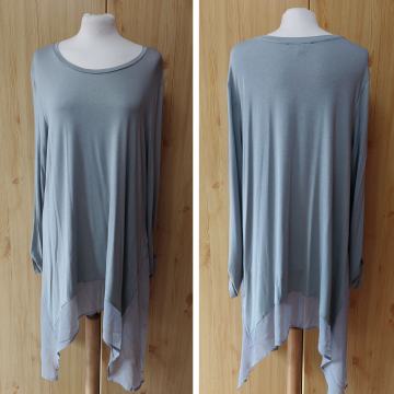 NEXT ASIMETRIČNA SIVA TUNIKA S TILOM ŠT.XL