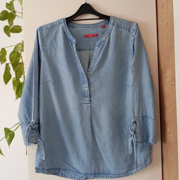 S OLIVER MODRA BOMBAŽNA JEANS TUNIKA 40/42