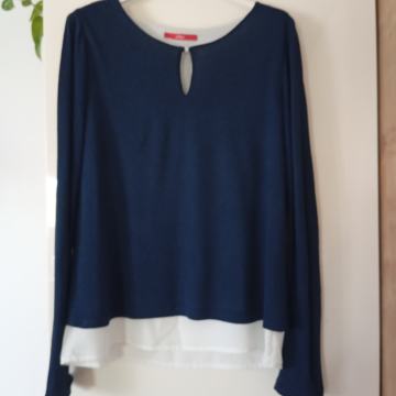 S OLIVER MODRO BELA TUNIKA 38/40