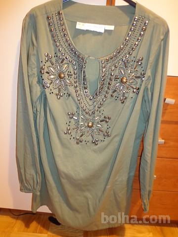 OLIVNO ZELENE BARVE tunika -ŽENSKA