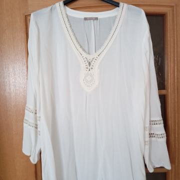 ORSAY NOVA VISKOZNA BELA TUNIKA S ČIPKO 42