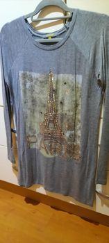 Prodam 2 ženski majici-tuniki dolgi rokav št.M sivo in belo obe 10 EUR