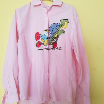 ROZA VEZENA TUNIKA/SRAJCA M/L