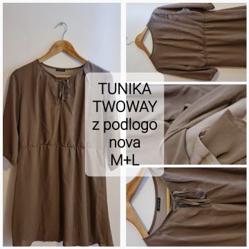 TUNIKA - št. M+L ■TWOWAY ■z podlogo