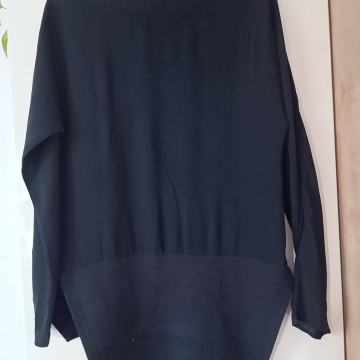 ZARA A SIMETRIČNA ČRNA TUNIKA 40