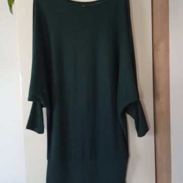 ZELENA DOLGA PLETENA TUNIKA 42