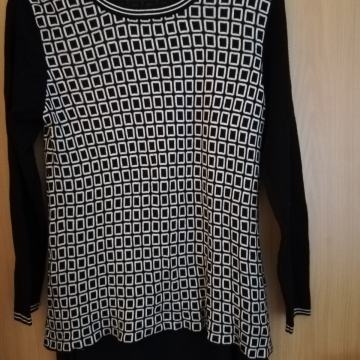 Ženska majica z dolgimi rokavi tunika M-L