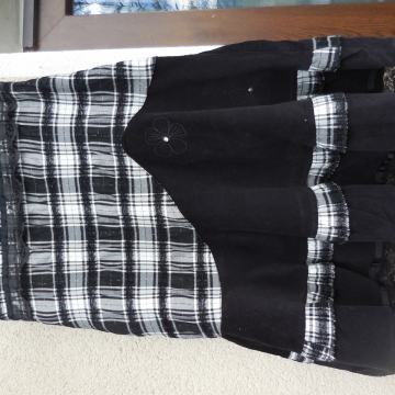 ČRNO BELO KARO KRILO 38