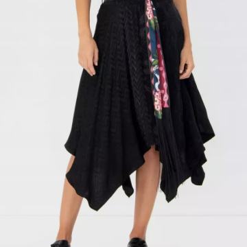 DESIGUAL ČRNO ASMITRIČNO KRILO Z ETIKETO MPC 90€