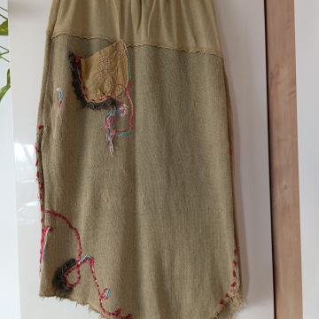 OLIVNO ZELENO PLETENO KRILO 38/40