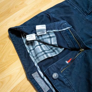 C&S temno modre cargo hlače s patentom