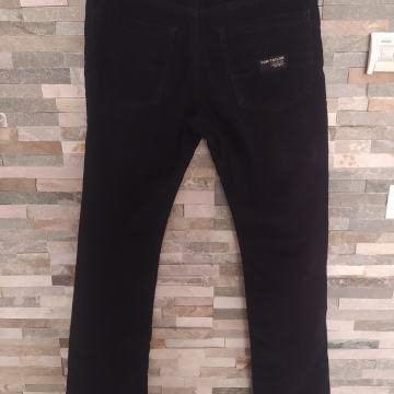 Moške črne žametne hlače