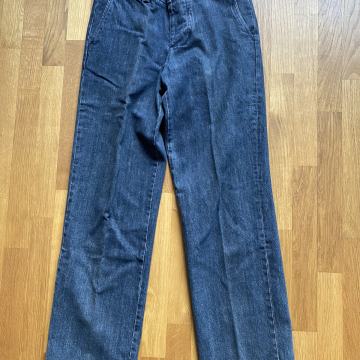 Moške dolge zimske hlače, modra barva, tople, Zara, velikost 31