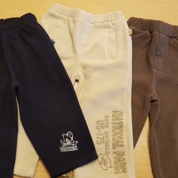 3x flis zimske otroške hlače št. 80