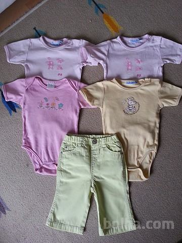 BODIJI KRATEK ROKAV IN HLAČE 68