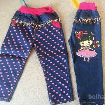 HLAČE 92/98 NOVE S PUNČKO