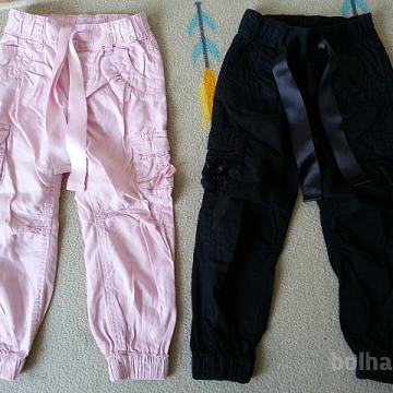 HLAČE HM 98 roza, črne, vijola