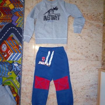Otroške, fant trenerka, hlače, jeans kavbojke FANT spiderman 98 104