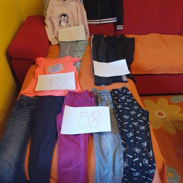 Pajkice 158/164, jopica 164, puloverja 164