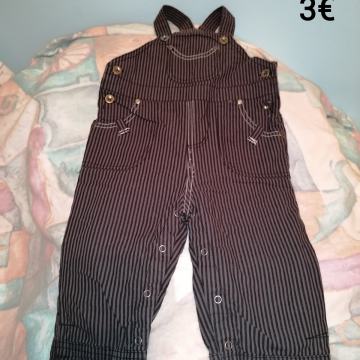 Podložene hlače na naramnice za fantka št.92 (2 leti)