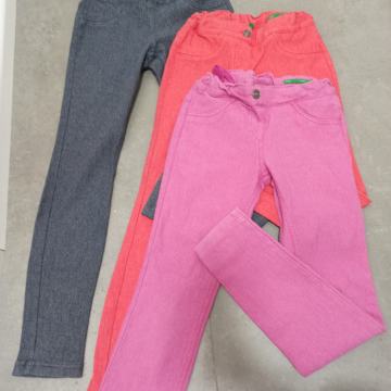 3x tople Benetton hlače št. 152