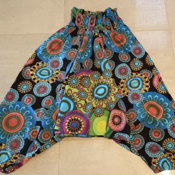 *Odbite HLAČE/MAJICA harlem KÉAWA črna/zelena/turkiz/roza mandala NOVO