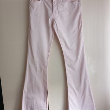ZARA ROZA JEANS HLAČE NA ZVONEC 38