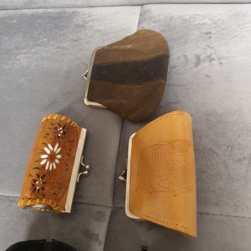 DENARNICE usnjene, ETUI ZA KULIJE RETRO