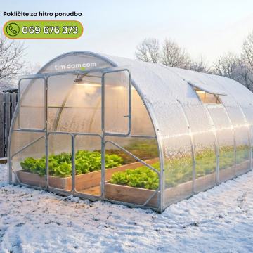 Rastlinjaki Polikarbonat, COMFORT PRO širina 4m – Hitra dostava