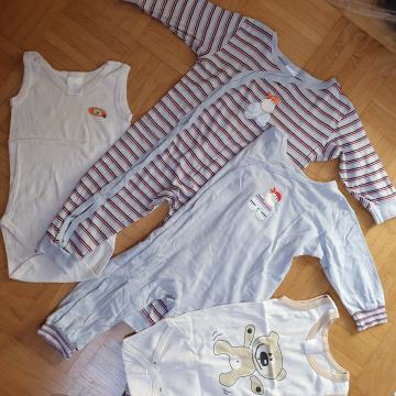 2x pižama spalni pajac + 8x body 86 - 92 (pkt 684)