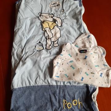 bombažna spalna vreča 100 cm, zraven podarim body št. 80