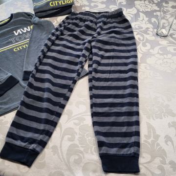 Fantovska pižama za 9 let, žamet, 2 kosa