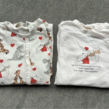 H&M otroš. 2x pidamici stopalke, št. 104 (3-4 leta)
