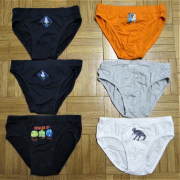 Fantovske spodnjice, vel. 122 - 128 (komplet 6 kos)