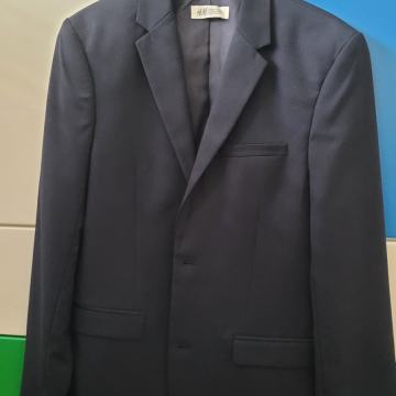 Fantovska svečana obleka temno modre barve 164cm